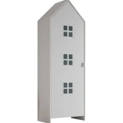 Kinderkledingkasten-Vipack Kledingkast Casami Bruges - 58x37x172 cm - Wit