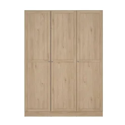 Kledingkasten|Kledingkasten-Leen Bakker Kledingkast Lynn 3-deurs - eikenkleur - 200x147x62 cm