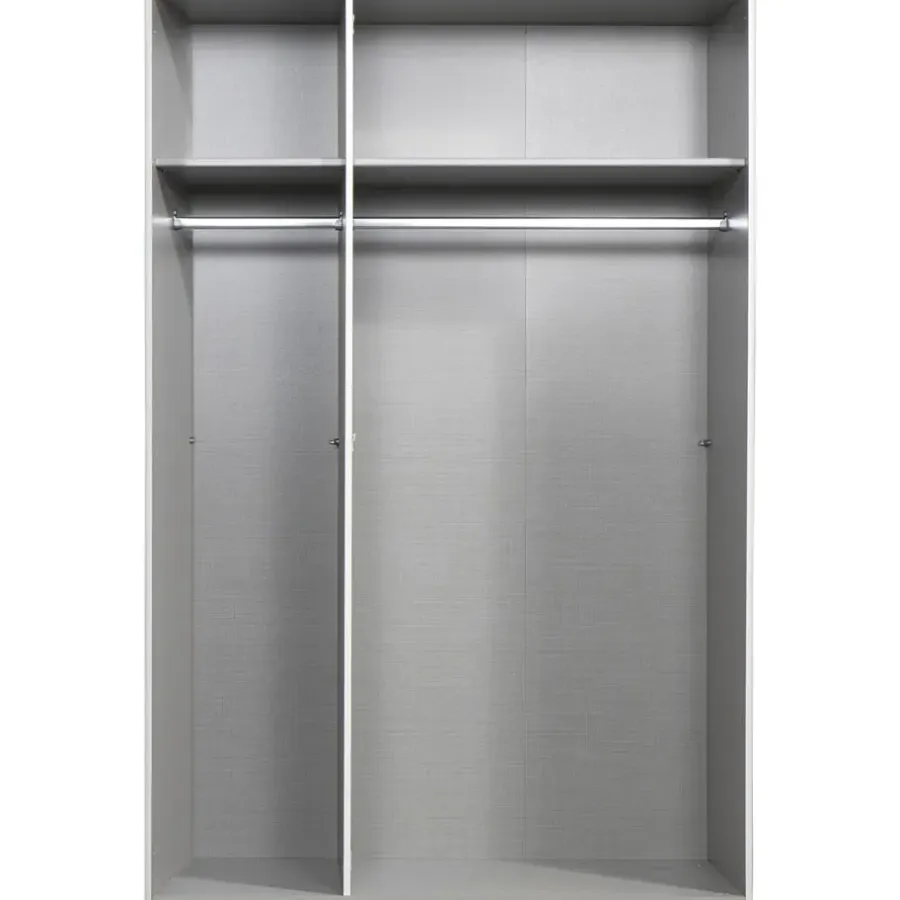 Leen Bakker Kledingkast Milaan 3-deurs- wit - 208x135x58 cm