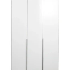 Leen Bakker Kledingkast Milaan 3-deurs - wit - 236x135x58 cm