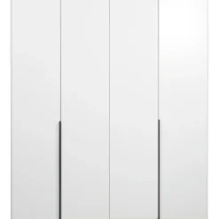 Kledingkasten|Kledingkasten-Leen Bakker Kledingkast Milaan 4-deurs - wit - 236x180x58 cm