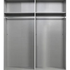 Kledingkasten|Kledingkasten-Leen Bakker Kledingkast Milaan 4-deurs - wit - 236x180x58 cm