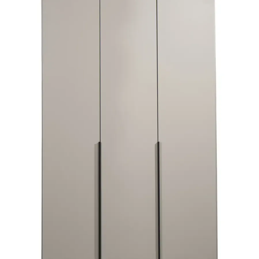 Leen Bakker Kledingkast Milaan 3-deurs - greige - 236x135x58 cm