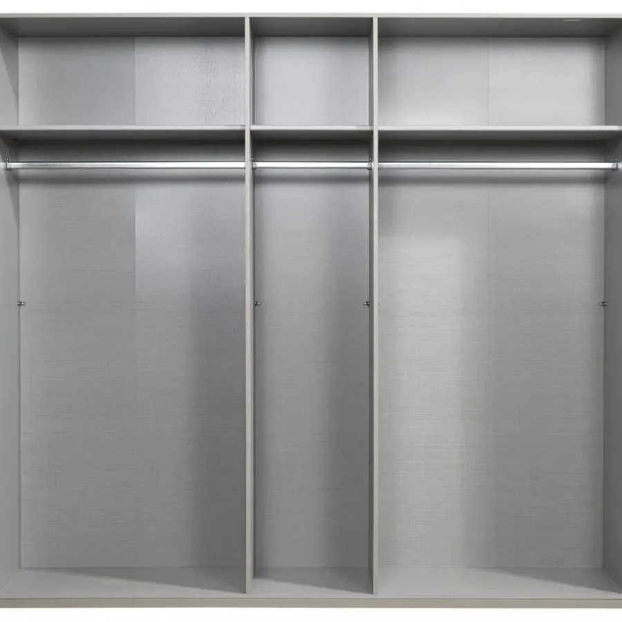 Leen Bakker Kledingkast Milaan 5-deurs - greige - 208x225x58 cm