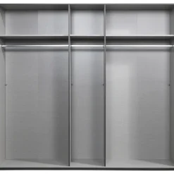 Leen Bakker Kledingkast Milaan 5-deurs - grafiet - 236x225x58 cm