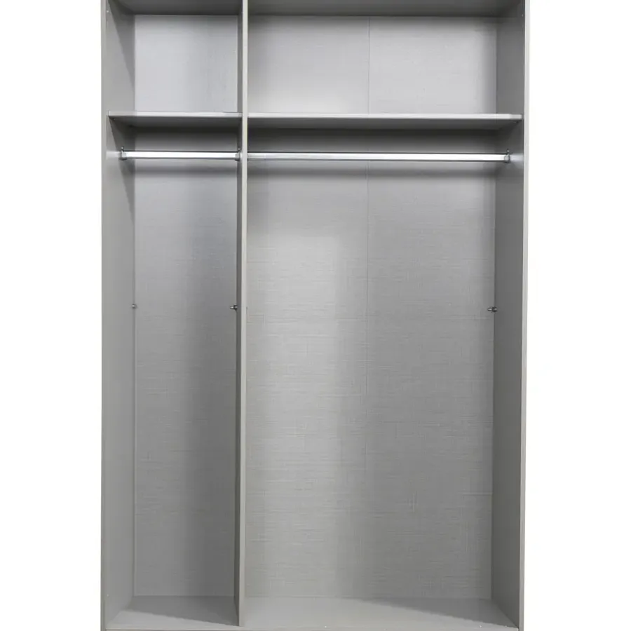 Leen Bakker Kledingkast Milaan 3-deurs - greige - 208x135x58 cm