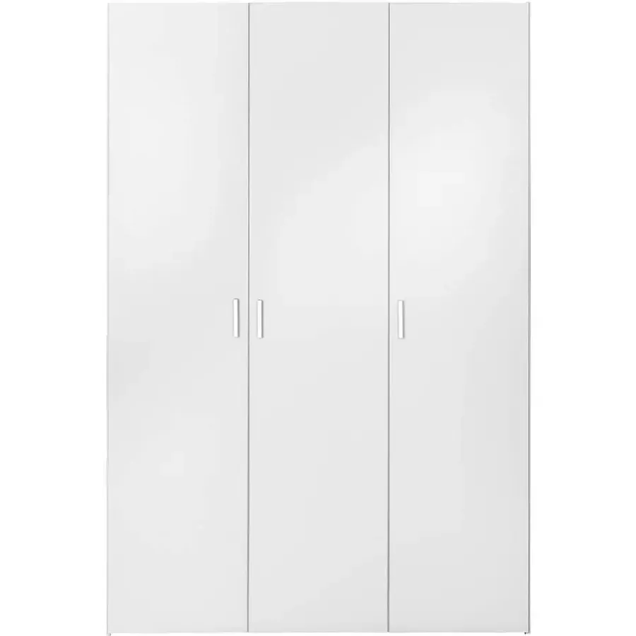 Leen Bakker Kledingkast Space 3-deurs - wit - 175,4x115,8x49,5 cm