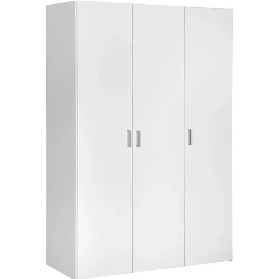 Leen Bakker Kledingkast Space 3-deurs - wit - 175,4x115,8x49,5 cm