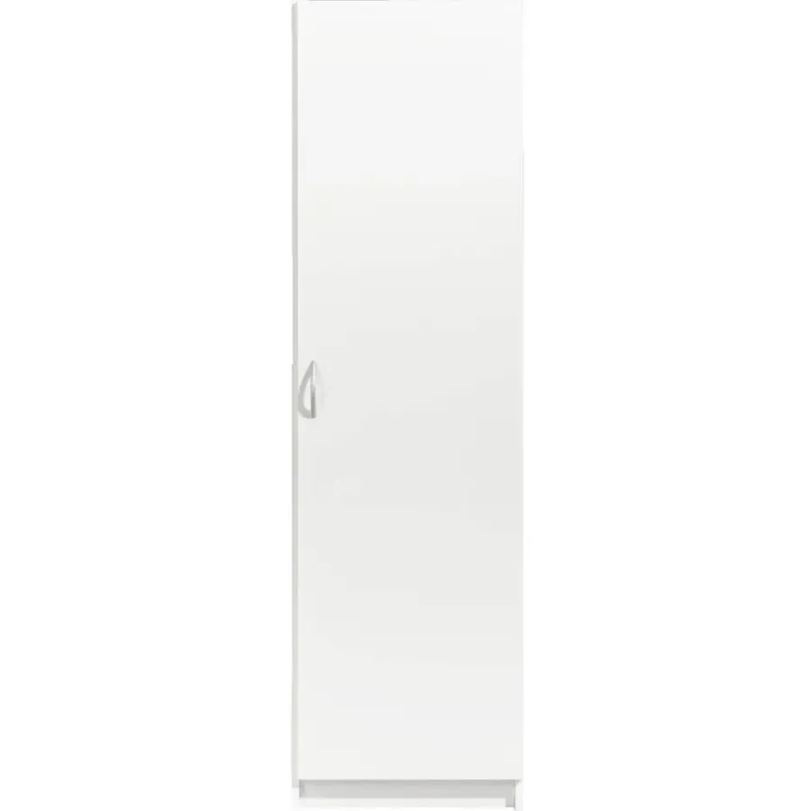 Leen Bakker Kledingkast Varia 1-deurs - wit - 175x49x50 cm
