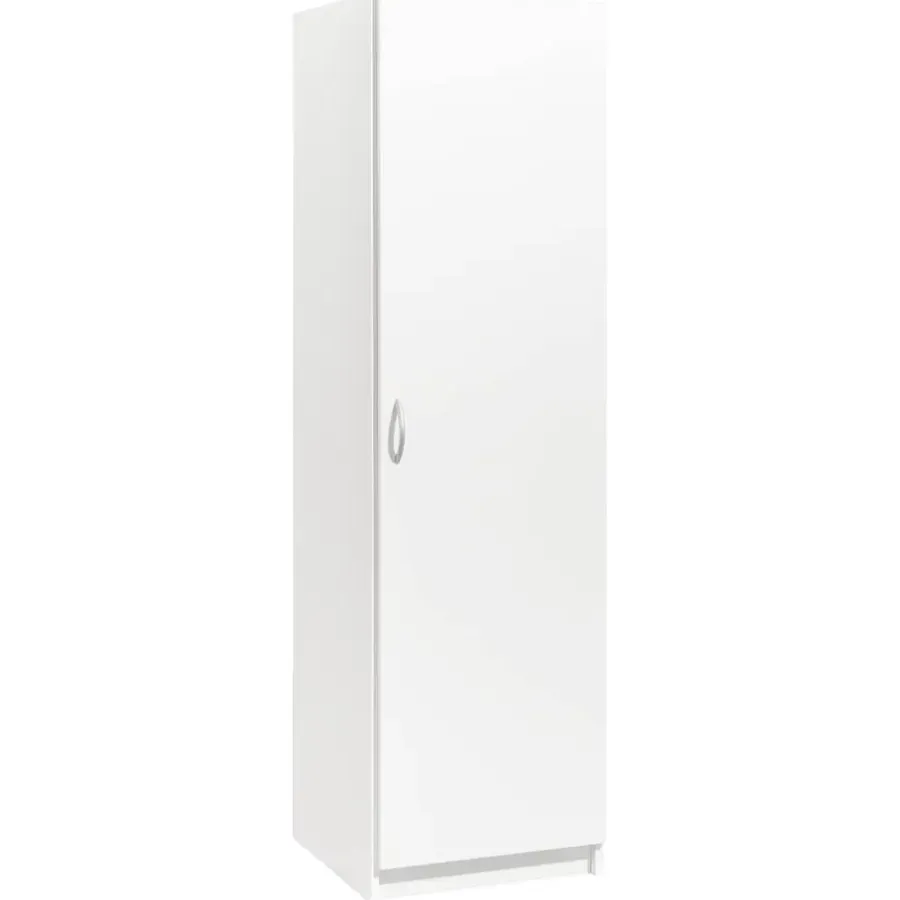 Leen Bakker Kledingkast Varia 1-deurs - wit - 175x49x50 cm