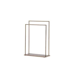 Fjôrd Kledingrek Bruin Metaal - 70x30x100cm - Alva