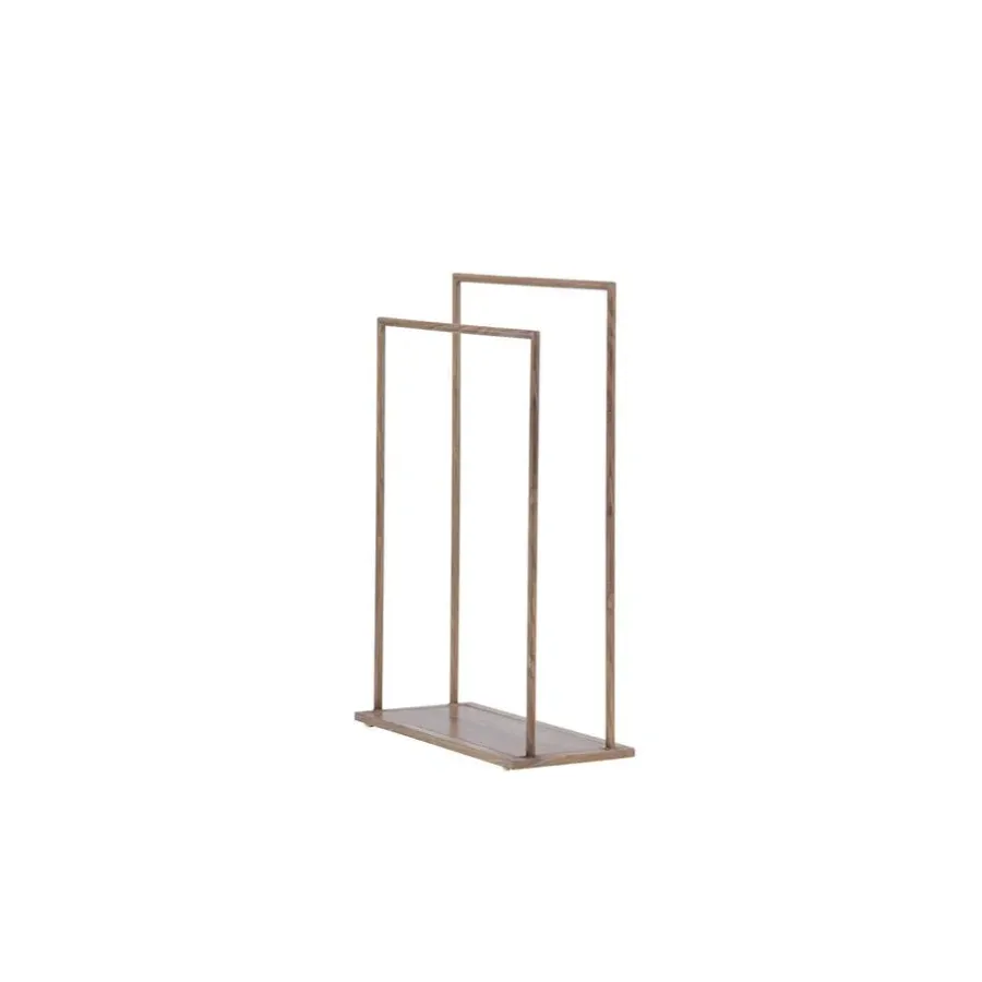 Fjôrd Kledingrek Bruin Metaal - 70x30x100cm - Alva