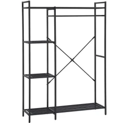 Kledingopbergers|Kledingrekken-Emob Exclusive Kledingrek Marek - 120x40x171cm - zwart metaal