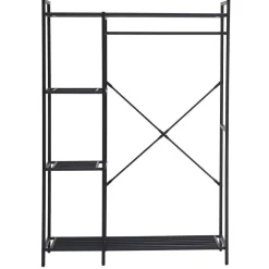 Kledingopbergers|Kledingrekken-Emob Exclusive Kledingrek Marek - 120x40x171cm - zwart metaal