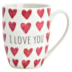 Secret de Gourmet Koffiemok MR Lover Lover - 1x - Keramiek - wit/rood