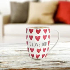 Secret de Gourmet Koffiemok MR Lover Lover - 1x - Keramiek - wit/rood
