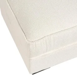 Hockers En Voetenbanken-Leen Bakker KOLDING - Ottomaan - Lichtbeige - Bouclé