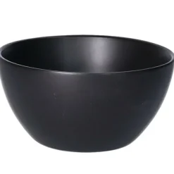 Kommen-Merkloos Kom - aardewerk - zwart - stapelbaar - D14 x 7.5 cm - schaaltje