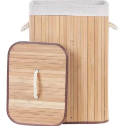 Opbergmanden-Beliani KOMARI - Mand - Lichte houtkleur - Bamboehout