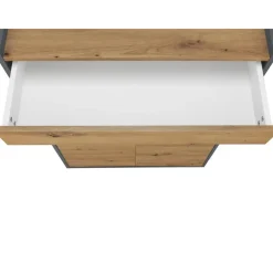 Loft24 Kosmo - Schoenenkast met 2 deuren in grijs eiken effect