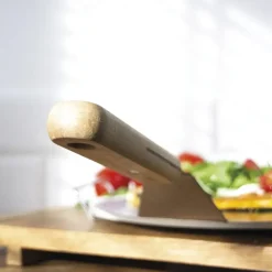 Barbecues En Accessoires-Krumble Pizzaschep RVS met houten handvat