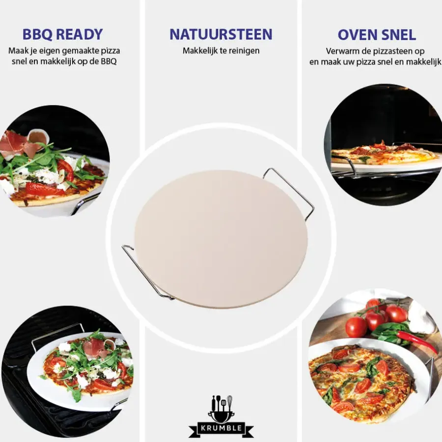 Barbecues En Accessoires-Krumble Pizzasteen - 33 cm