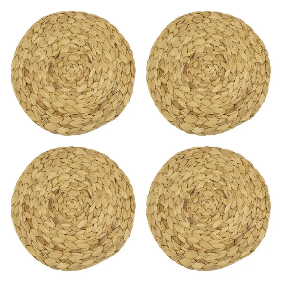 Krumble Placemat geweven rond - 30 cm - set van 4