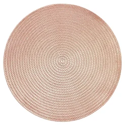 Krumble Placemat rond - PVC - Rosegoud