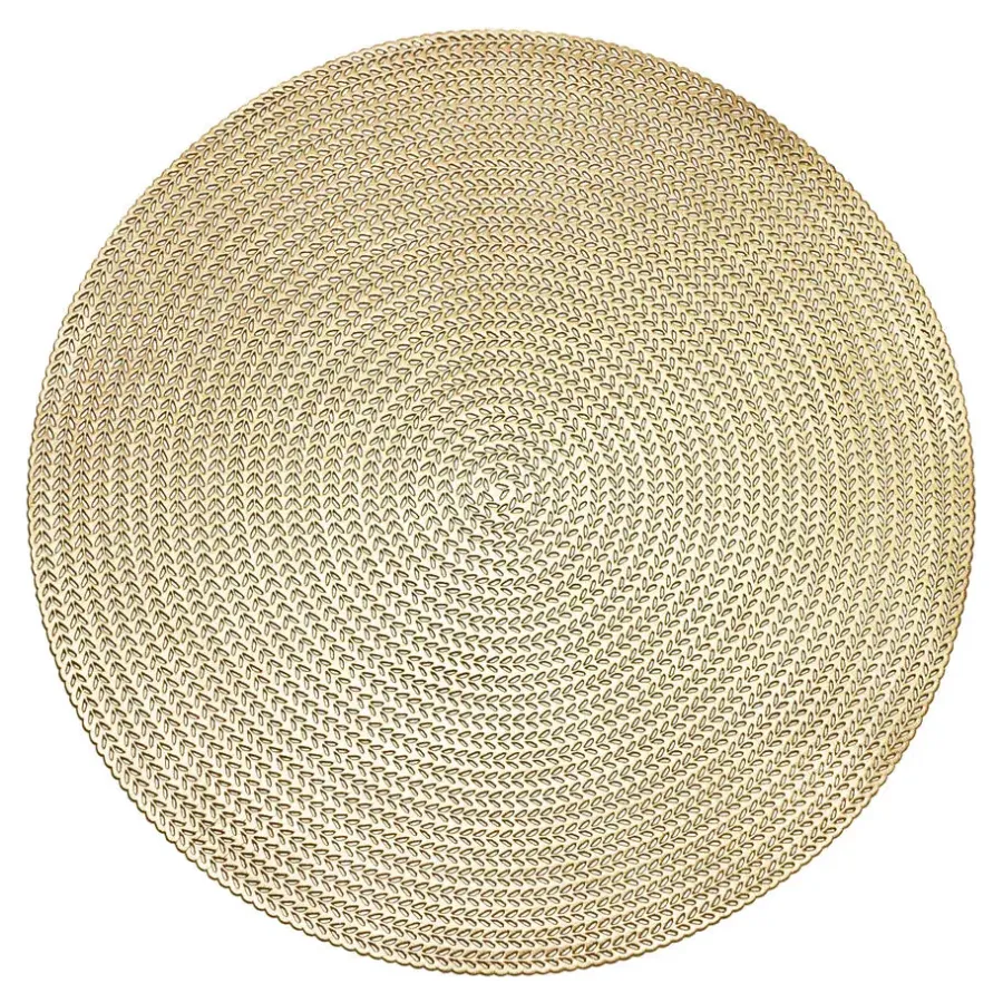 Placemats-Krumble Placemat rond - PVC - Goud