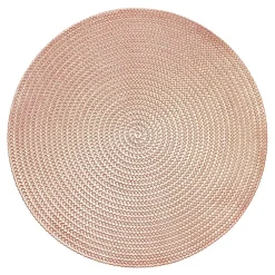 Placemats-Krumble Placemat rond - PVC - Rosegoud - Set van 8