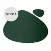 Placemats-Krumble Placemat set design - 6 stuks - Groen