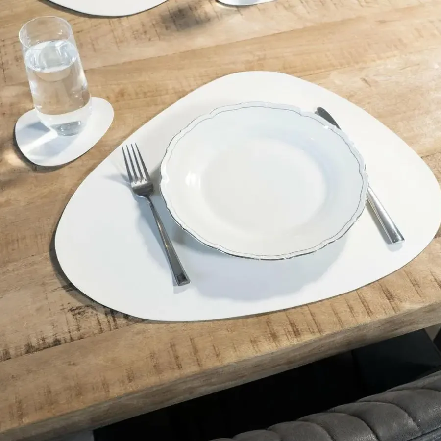 Krumble Placemat set design - 6 stuks - Wit