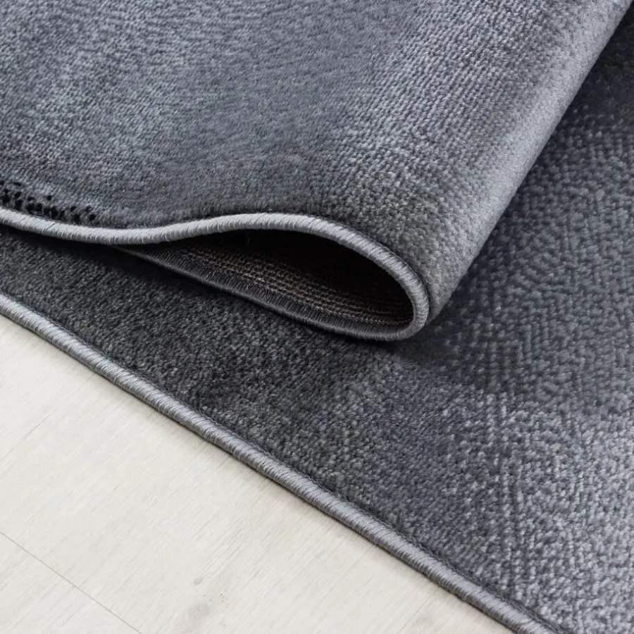Laagpolige Vloerkleden-Muratap Laagpolig Vloerkleed Plus - Grijs Zwart - 160x230 cm - Tapijt Woonkamer