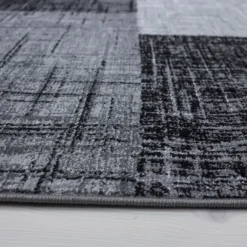 Muratap Laagpolig Vloerkleed Plus - Grijs Zwart - 240x340 cm - Tapijt Woonkamer