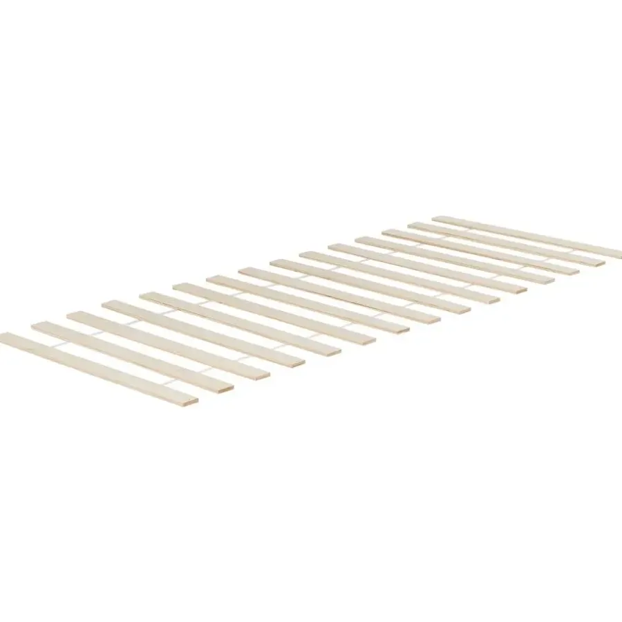 Kinderbedden-Beliani LABATUT - Stapelbed - Wit - 90 x 200 cm - Dennenhout