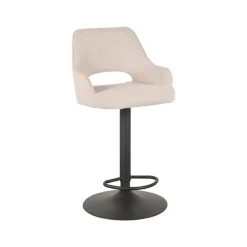 Barkrukken-LABEL51 Barkruk Fer - Naturel - Boucle - 47 x 45cm - set van 2