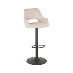 Barkrukken-LABEL51 Barkruk Fer - Naturel - Boucle - 47 x 45cm - set van 2