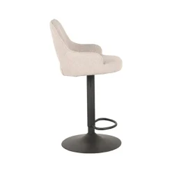 Barkrukken-LABEL51 Barkruk Fer - Naturel - Boucle - 47 x 45cm - set van 2