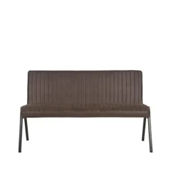 Eetkamerbanken-LABEL51 Eetkamerbank Matz - Antraciet - Microfiber - 145 cm