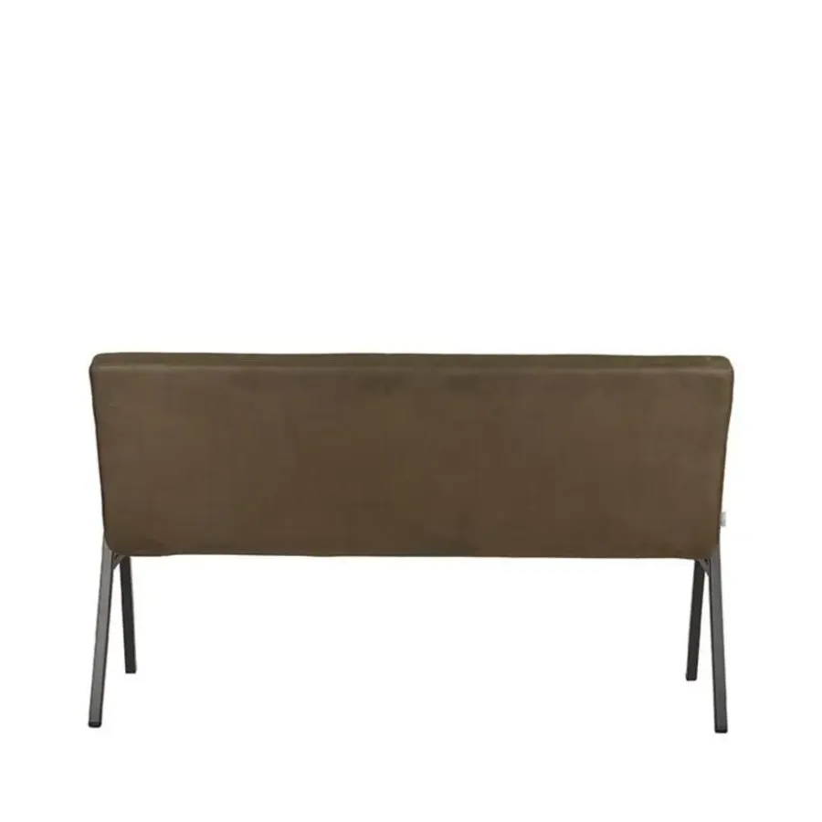 Eetkamerbanken-LABEL51 Eetkamerbank Matz - Army green - Microfiber - 145 cm