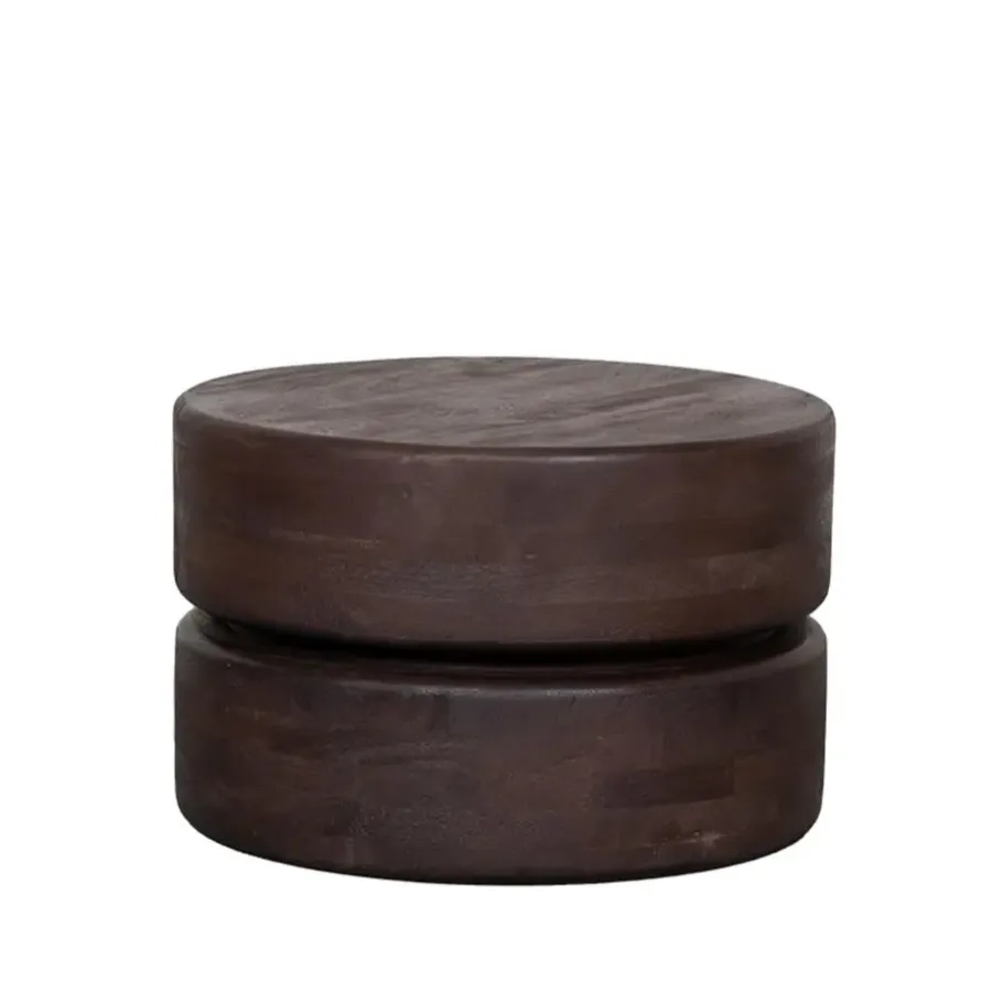 Salontafels-LABEL51 Salontafel Milly - Espresso - Mangohout - 50 cm