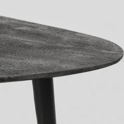 LABEL51 Salontafel Rock 110x64x39 cm - Zwart - Mangohout - Set van 2