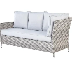 Loungesets-Beliani LACONA - Loungeset 9-zits - Grijs - Kunstrotan