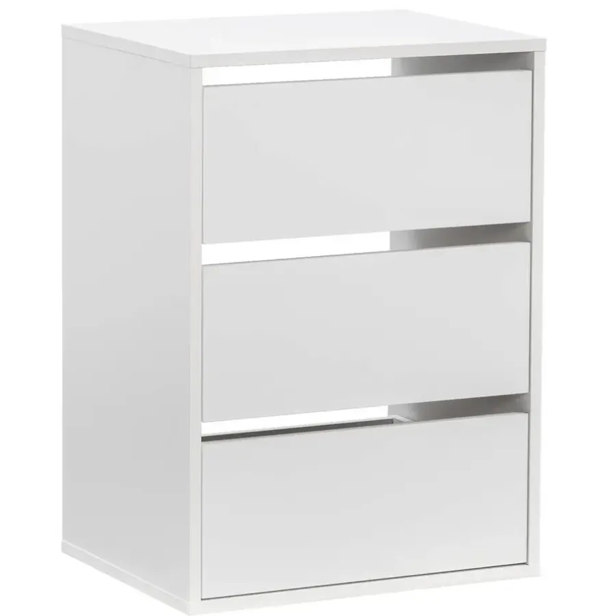 Ladeblokken-Leen Bakker Ladeblok Genua - wit - 70x50x40 cm