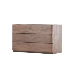 Ladekasten|Ladekasten-Fjôrd Ladekast 3 Lades - Donkerbruin MDF - 100x48x60cm - Noble