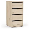 Ladekasten|Ladekasten-CBA Ladekast Blokty - 40x40x76cm - 4 lades - eikdecor