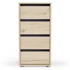Ladekasten|Ladekasten-CBA Ladekast Blokty - 40x40x76cm - 4 lades - eikdecor