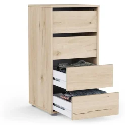 Ladekasten|Ladekasten-CBA Ladekast Blokty - 40x40x76cm - 4 lades - eikdecor