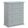 Leen Bakker Ladekast Margaux - 4 lades - grijs - 104x85x46 cm