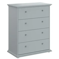 Leen Bakker Ladekast Margaux - 4 lades - grijs - 104x85x46 cm